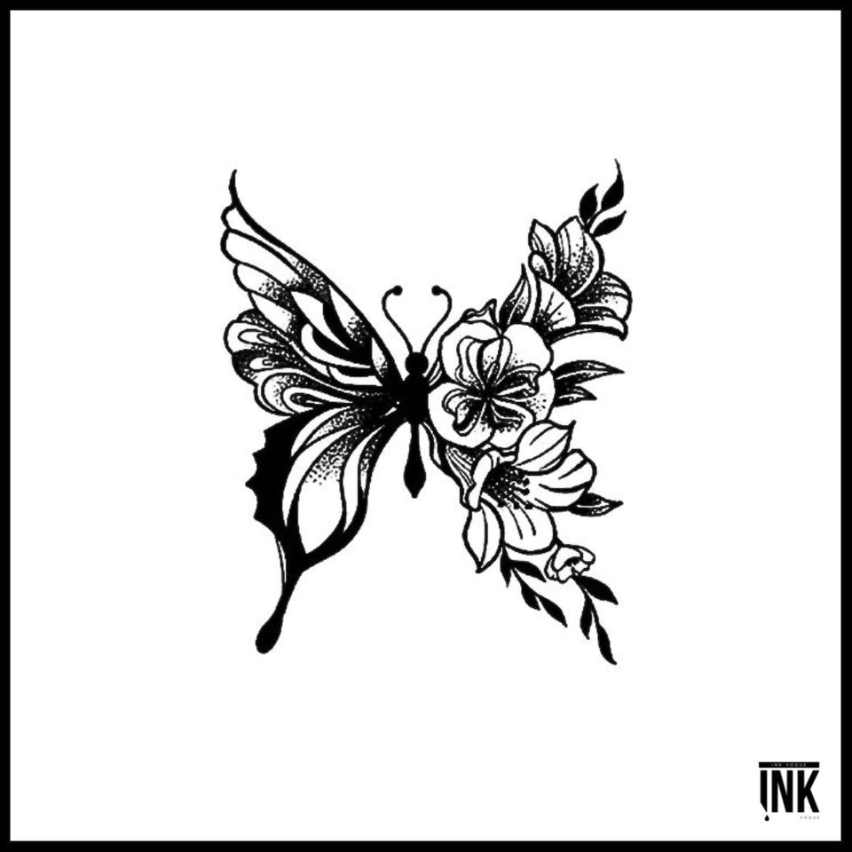 Flower butterfly